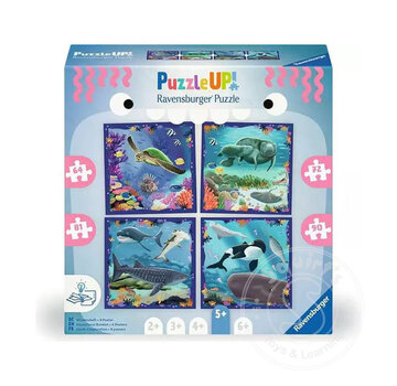 Ravensburger Ravensburger Puzzle Up Puzzle Up Ocean Life 64/72/81/90  Pc Puzzles