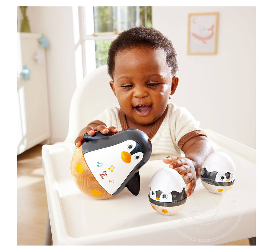Hape Wobbling Penguin Family