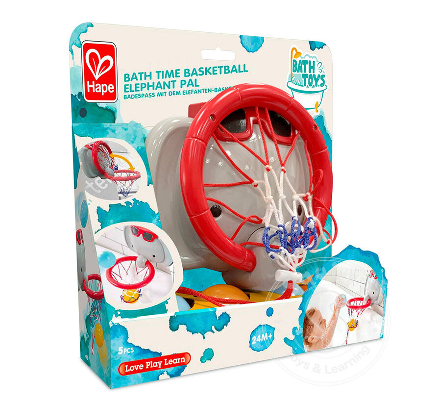 Hape Bath Time Basketball Elephant Pal