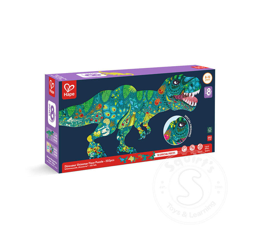 Hape Dinosaur Shimmer Floor Puzzle 202pcs