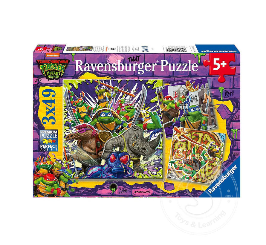 Ravensburger TMNT Puzzle 3 x 49pcs