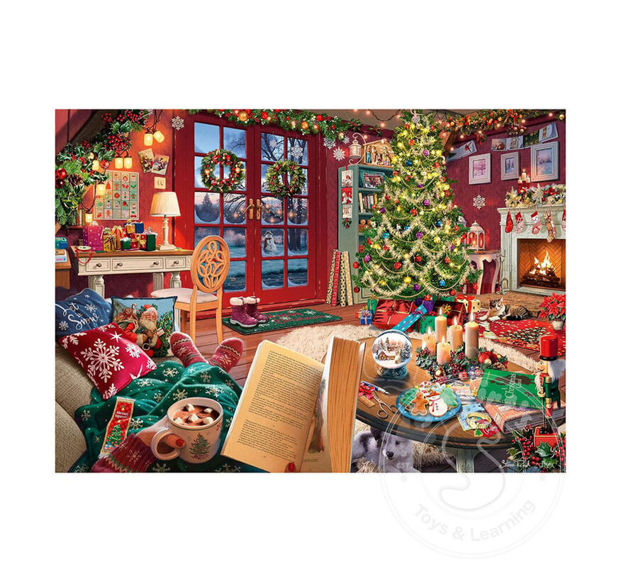 Ravensburger Cozy Christmas Retreat  Large Format Puzzle 500pcs