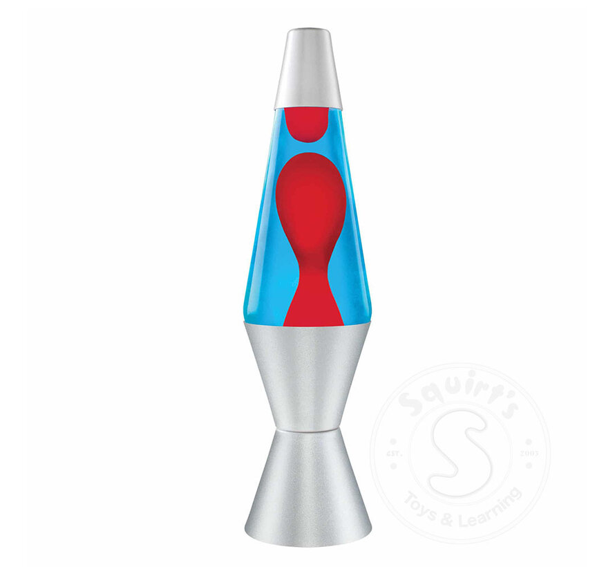 Lava Lamp 14.5” Red & Blue