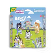 Crayola Crayola Scribble Scrubbie Bluey 3 Count Playset