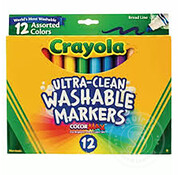 Crayola Crayola 12 Broad Line Washable Markers, Retired Colours