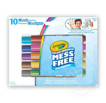 Crayola Crayola Color Wonder Mess-Free Mini Markers Classic, 10 Count