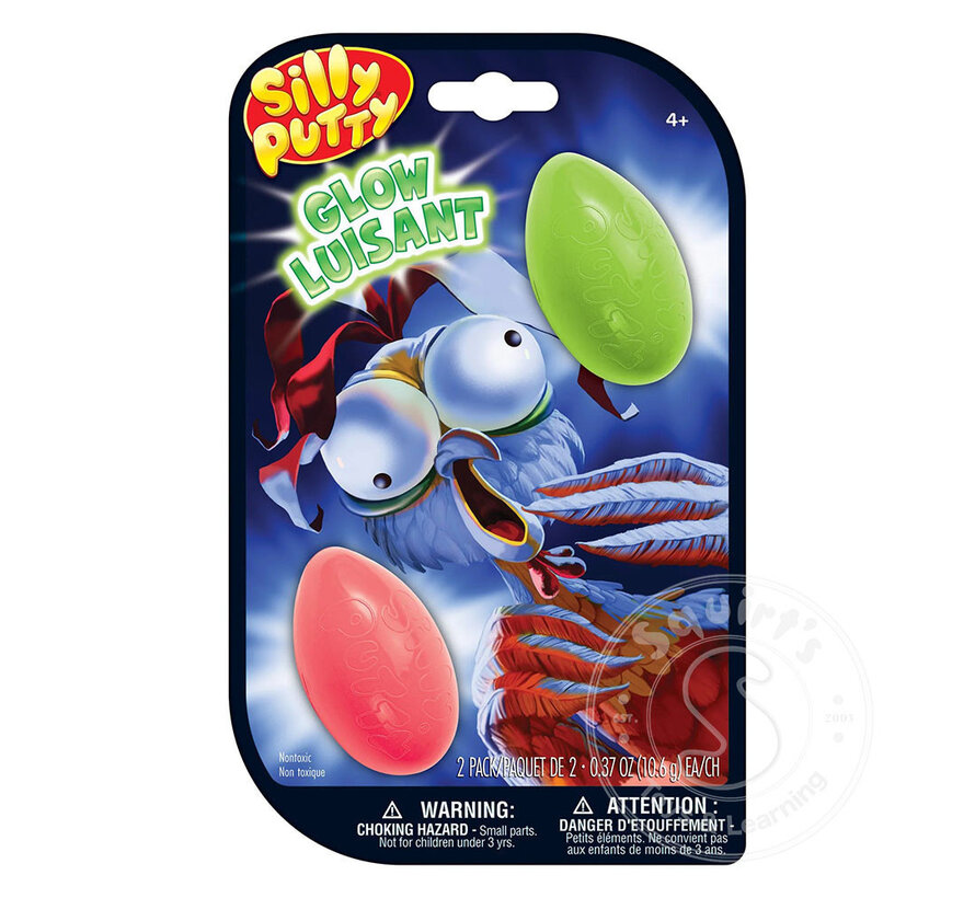 Silly Putty Glow, 2 ct