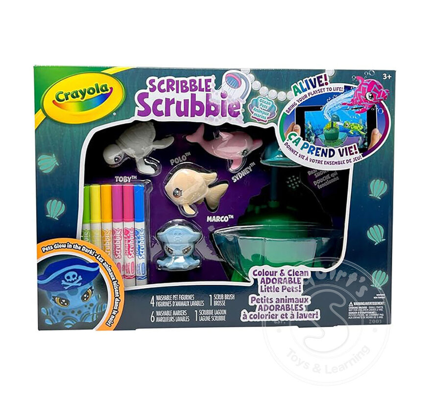 Crayola Scribble Scrubbie Ocean Pets: Lagoon Tub Set