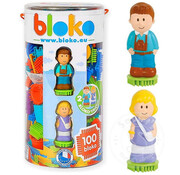 Bloko FINAL SALE  - BLOKO: Tube 100pcs -2 3D Family Figurines(Damaged Box Only)