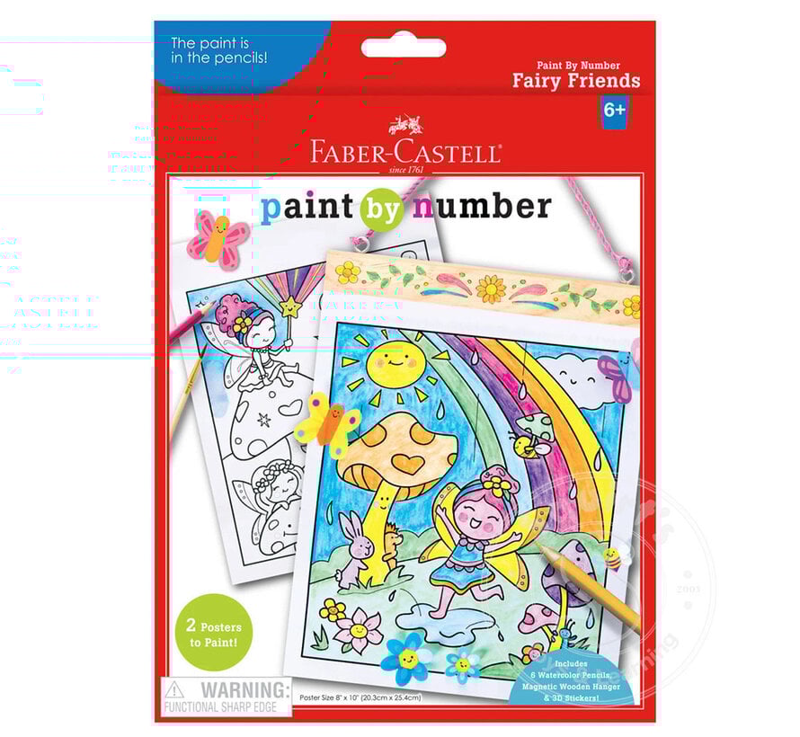 Faber-Castell Paint By Number Fairy Friends Wall Art