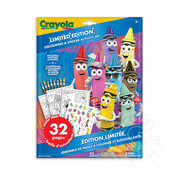 Crayola Crayola 32pg Colour & Sticker FD w/8 Retired Crayons