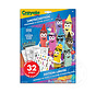 Crayola 32pg Colour & Sticker FD w/8 Retired Crayons