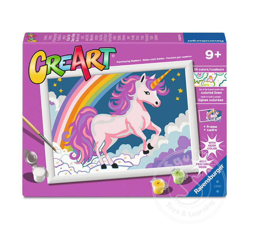 CreArt Paint by Numbers - Pink Unicorn