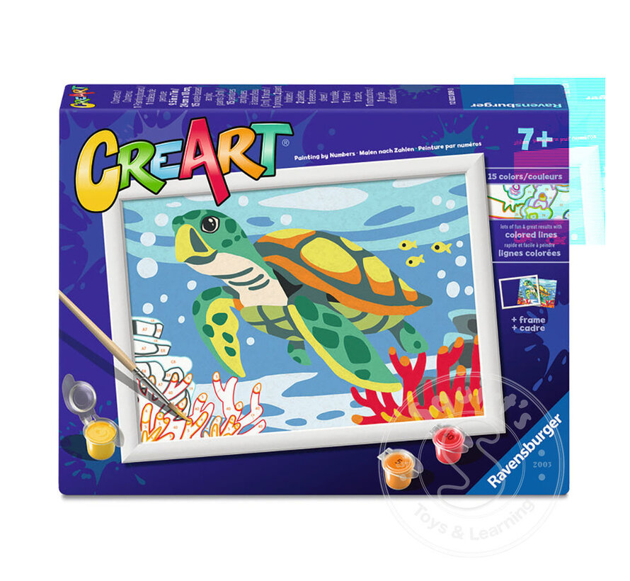 CreArt Paint by Numbers - Sea Turtle