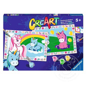 Ravensburger CreArt Junior: Paint by Numbers - Happy Unicorns