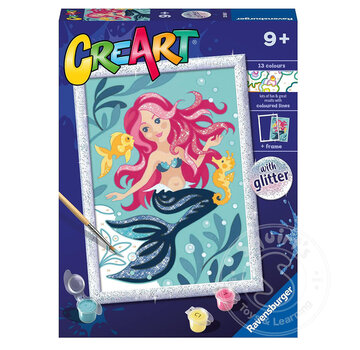 Ravensburger CreArt Junior: Paint by Numbers - Enchanting Mermaids