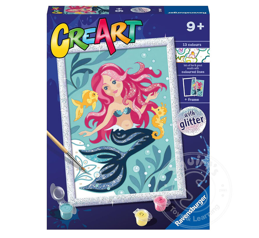 CreArt Junior: Paint by Numbers - Enchanting Mermaids