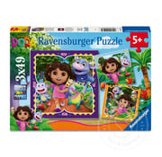 Ravensburger Ravensburger Dora the Explorer Puzzle 3 x 49pcs
