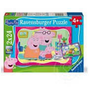 Ravensburger Ravensburger Peppa Pig Puzzle 2 x 24pcs