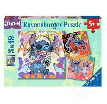 Ravensburger Ravensburger Disney Stitch Puzzle 3 x 49pcs