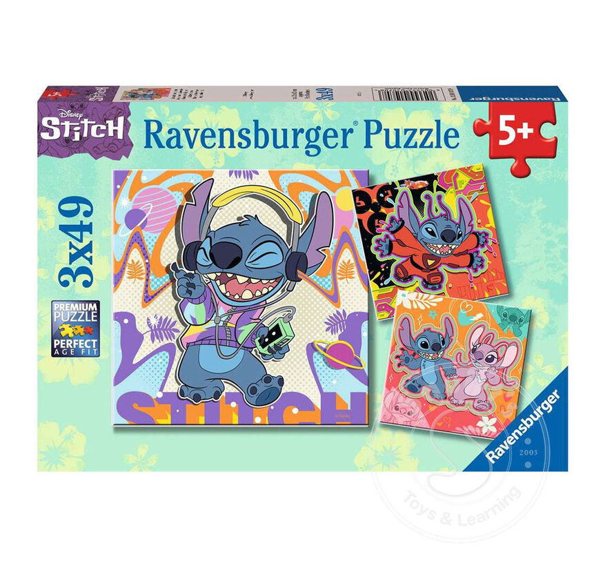 Ravensburger Disney Stitch Puzzle 3 x 49pcs