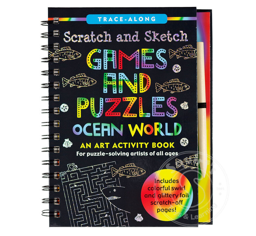 Games and Puzzles: Ocean World Scratch and Sketch
