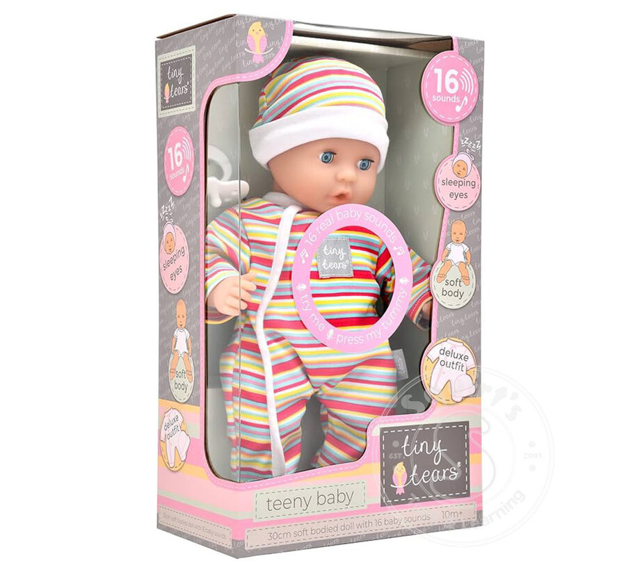 Talking Teeny Baby Doll w/16 sounds (12")