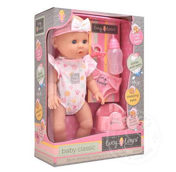 TIny Tears Drink & Wet Baby Classic Doll Style 01 (15")