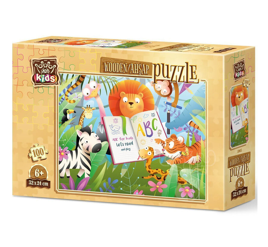 Art Puzzle Forest School Wooden Puzzle 100pcs