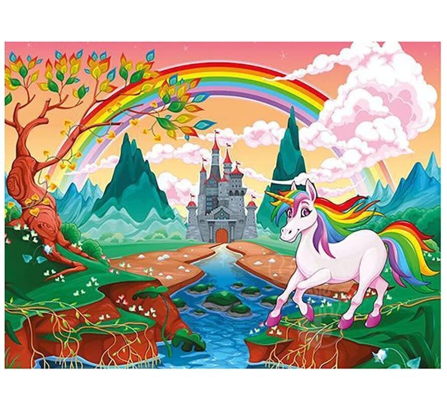 Art Puzzle Rainbow Pony (Unicorn) Wooden Puzzle 100pcs