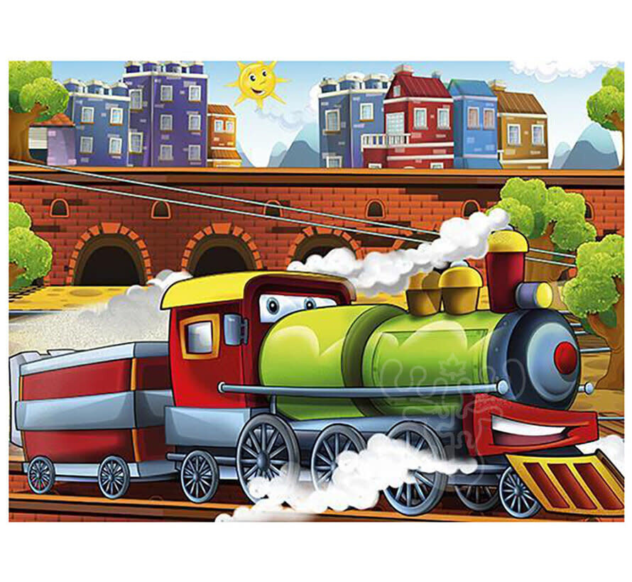 Art Puzzle Where Do We Choo‐Choo? Wooden Puzzle 100pcs