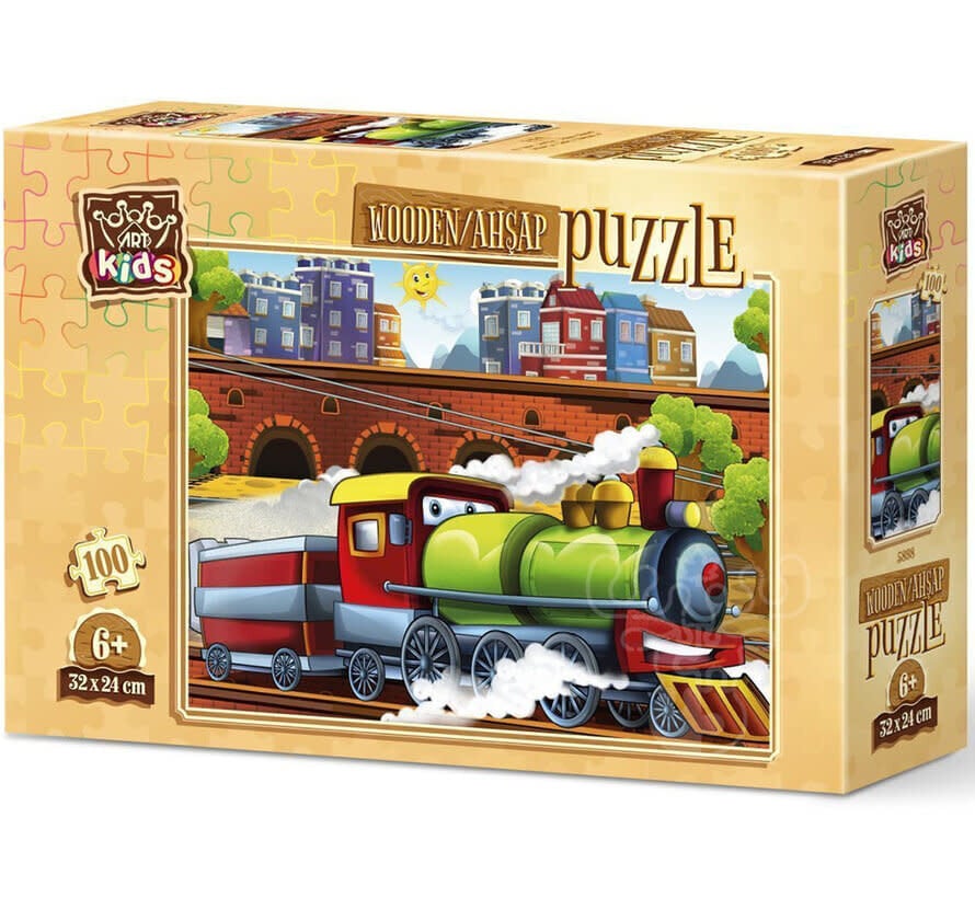 Art Puzzle Where Do We Choo‐Choo? Wooden Puzzle 100pcs