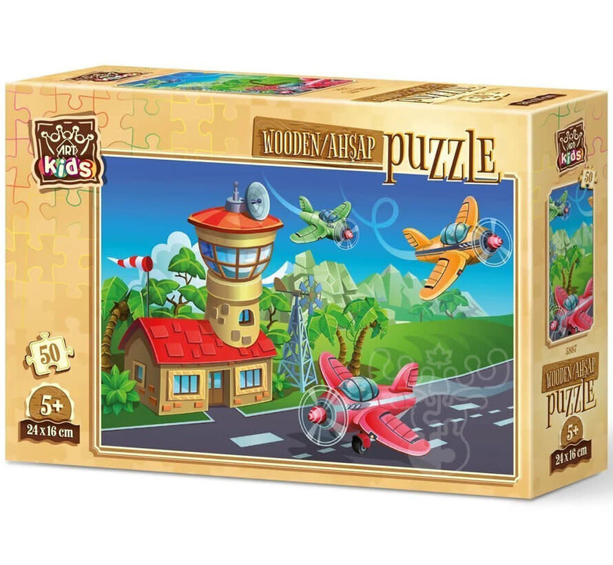 Art Puzzle Crazy Pilots Wooden Puzzle 50pcs