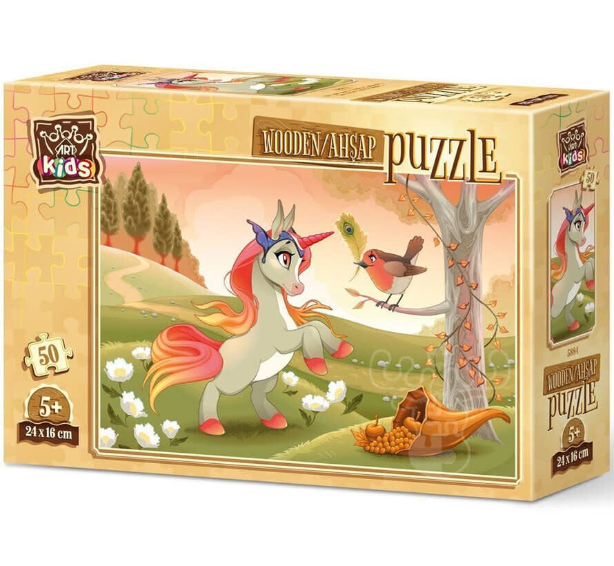 Art Puzzle Cute Pony Wooden Puzzle 50pcs