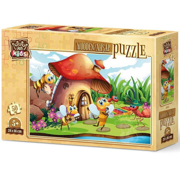 Art Puzzle Art Puzzle Singer Bee and His Orchestra Wooden Puzzle 50pcs