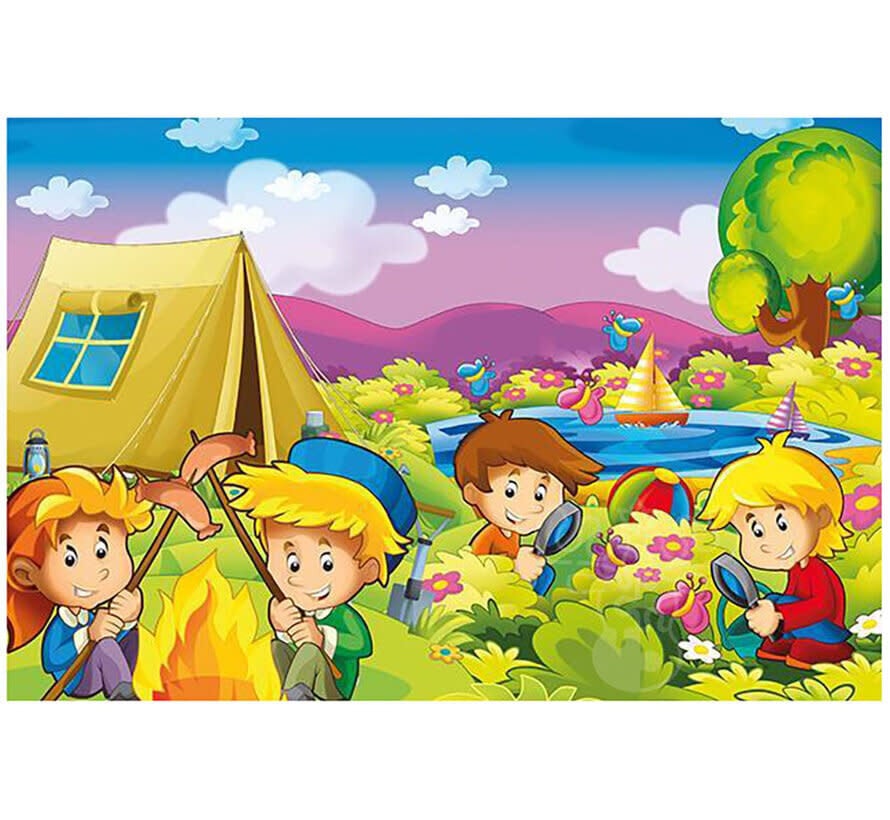 Art Puzzle Curious Campers Wooden Puzzle 25pcs