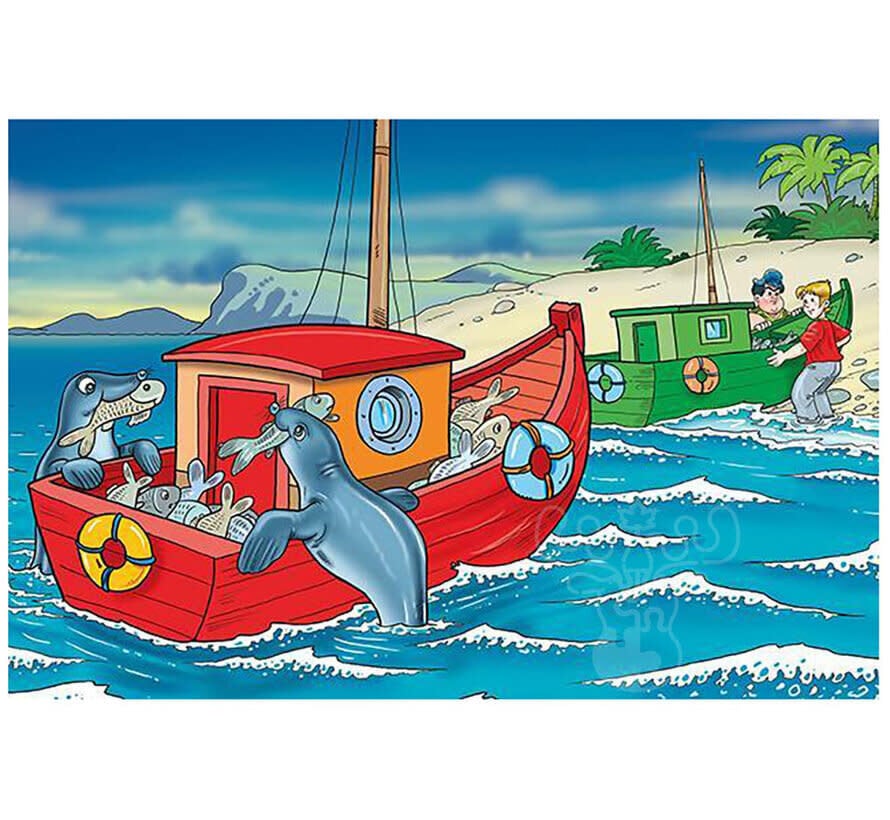 Art Puzzle Happy Seals Wooden Puzzle 25pcs