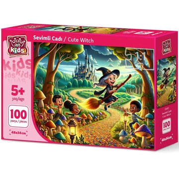 Art Puzzle Art Puzzle Cute Witch Puzzle 100pcs