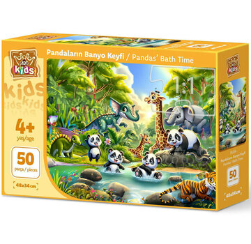 Art Puzzle Art Puzzle Pandas’ Bath Time Puzzle 50pcs