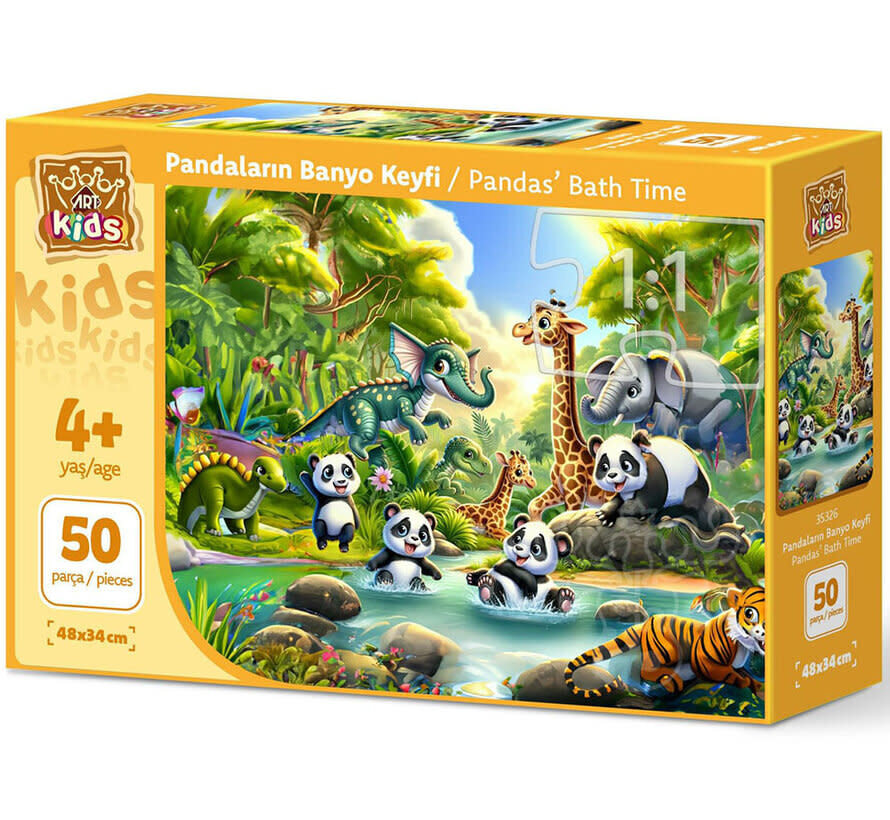 Art Puzzle Pandas’ Bath Time Puzzle 50pcs