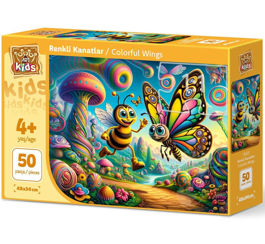Art Puzzle Colorful Wings Puzzle 50pcs