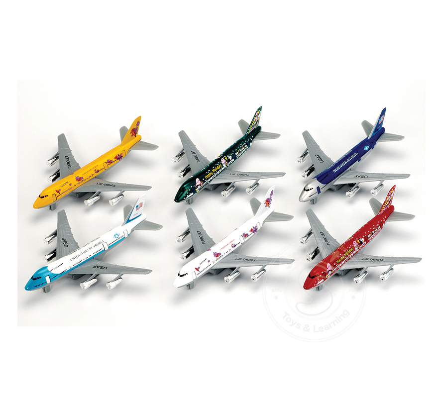 Pull Back 747 Airplane