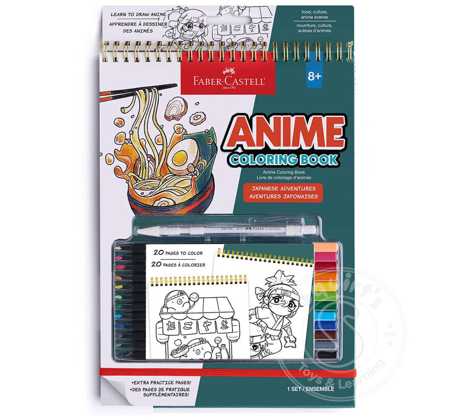 Faber-Castell Anime Colouring Book - Japanese Adventures