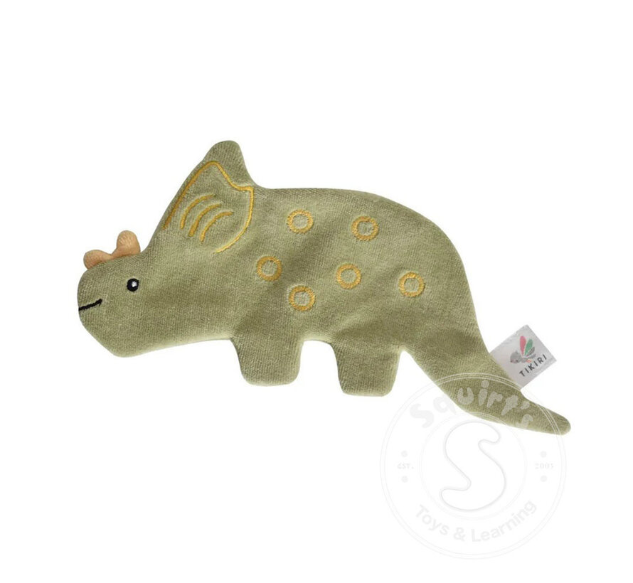 Tikiri: Baby Triceratops w/crinkle - 4"H