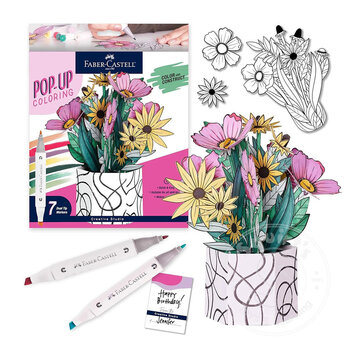 Faber-Castell Faber-Castell Pop Up Coloring Wildflower Bunch