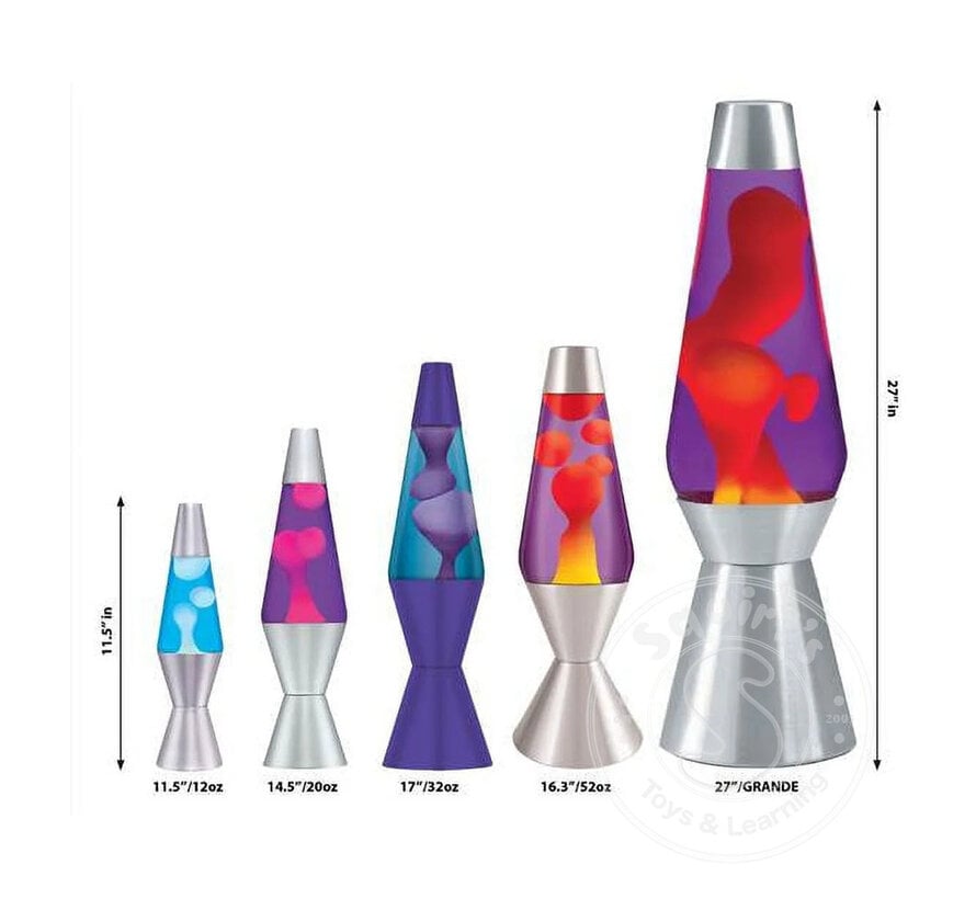 Lava Lamp 14.5” Yellow & Purple