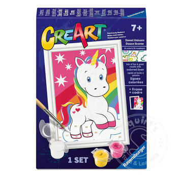 Ravensburger CreArt: Paint by Numbers - Sweet Unicorn