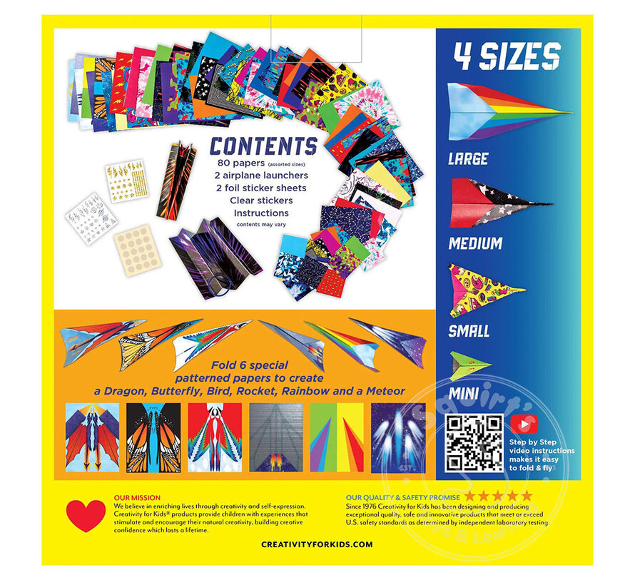 Creativity for Kids Fold & Launch Paper Airplanes