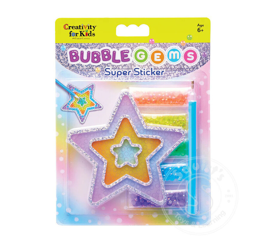 Creativity for Kids Bubble Gems: Super Sticker - Star