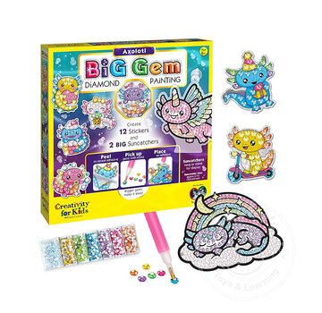 Creativity for Kids Creativity for Kids Big Gem Diamond Painting Axolotl
